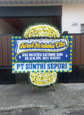 Papan Bunga Duka di Krendang